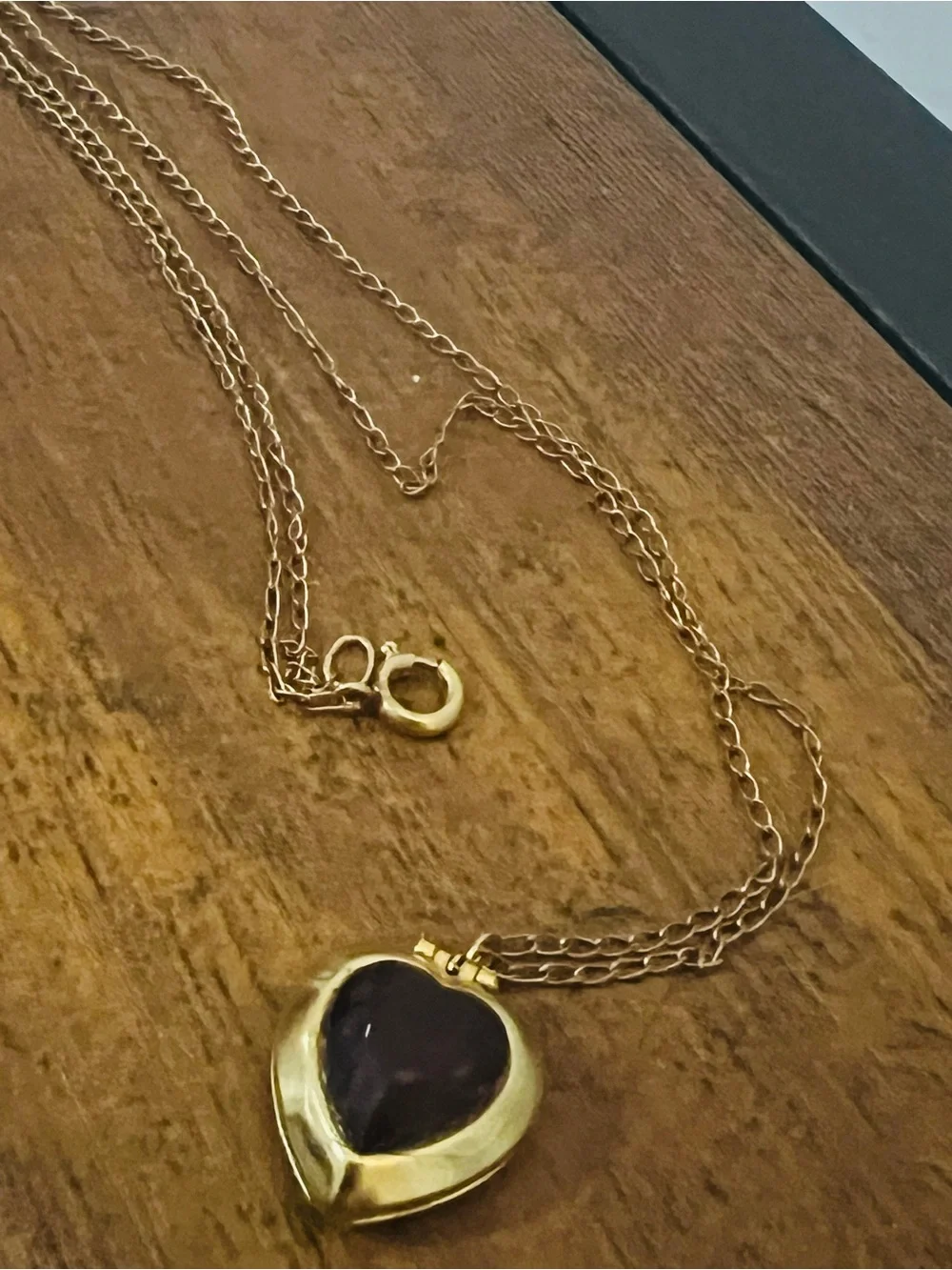 Vintage Victorian Revival Gold Filled Heart Locket Necklace